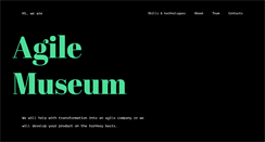 Desktop Screenshot of agilemuseum.com