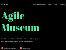 Tablet Screenshot of agilemuseum.com
